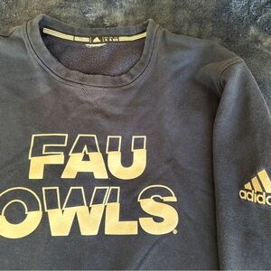 Adidas Navy Sweatshirt with White FAU Owls Design